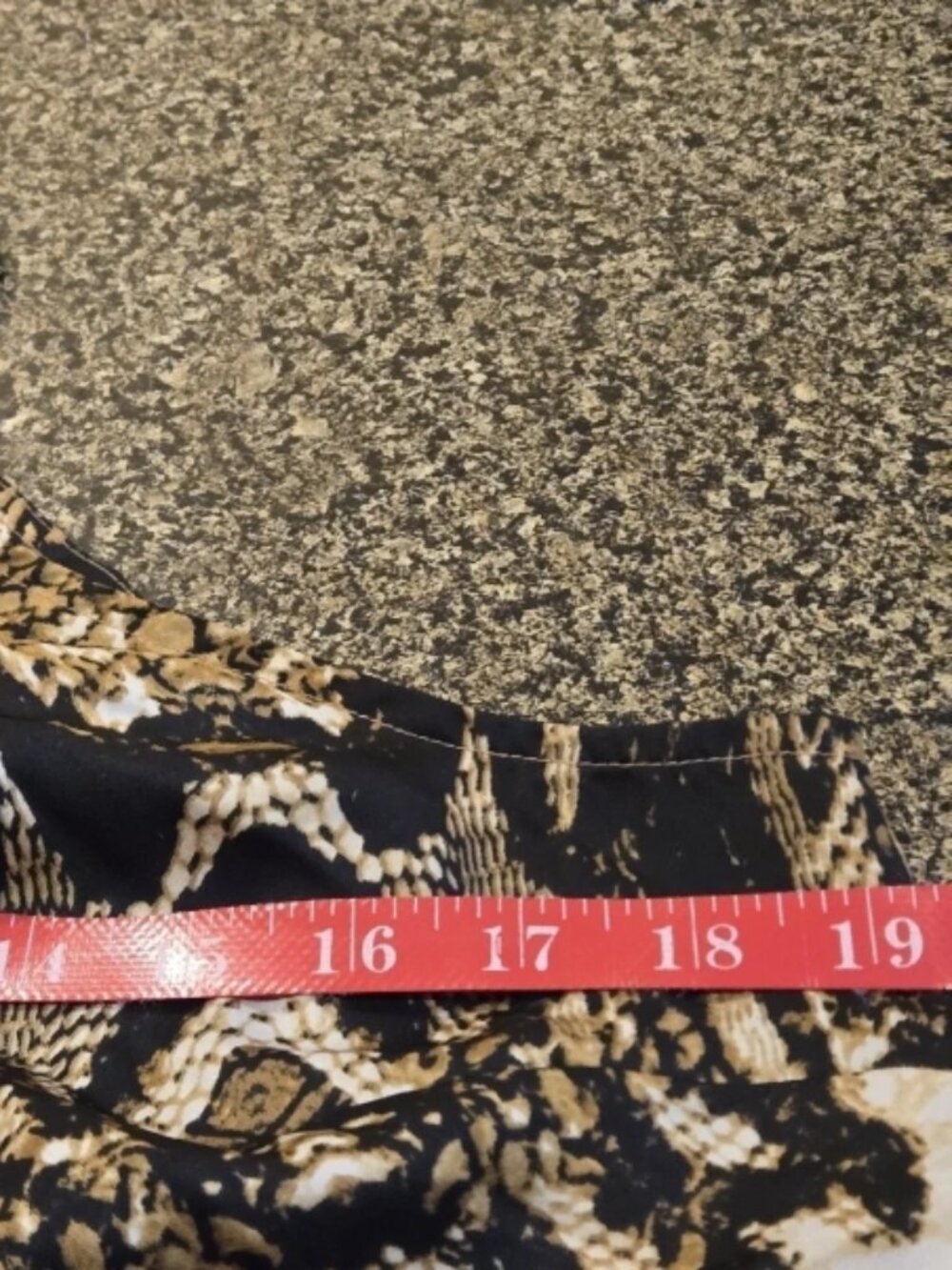 Worthington Snake Print Halter-type Top Beaded High Gathered Neckline Women's M - Picture 11 of 11